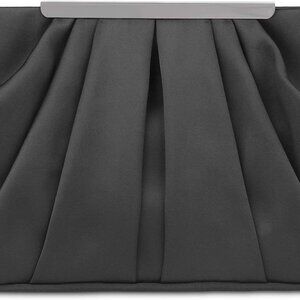 Women’s Satin Clutch Bag Elegant Night Handbag with Detachable Chain